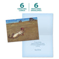 Load image into Gallery viewer, The cover and inside of Tree-Free’s Fantastic Dreams card, along with the following text: “6 greeting cards, 6 matching envelopes”
