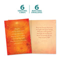 Load image into Gallery viewer, The cover and inside of Tree-Free’s May The Sun card, along with the following text: “6 greeting cards, 6 matching envelopes”
