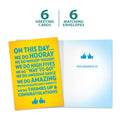 Load image into Gallery viewer, The cover and inside of Tree-Free’s We Do Congratulations card, along with the following text: “6 greeting cards, 6 matching envelopes”
