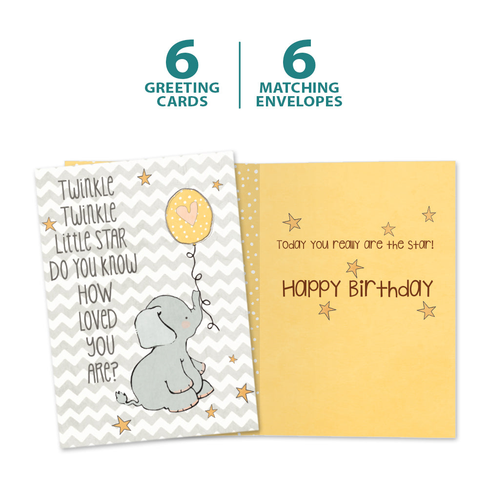 Twinkle Card Twinkle Twinkle Greeting Card 6 Pack – Tree-Free Greetings