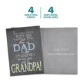 Load image into Gallery viewer, The cover and inside of Tree-Free’s Nothing Better Grandpa card, along with the following text: “4 greeting cards, 4 matching envelopes”

