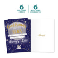 Load image into Gallery viewer, The cover and inside of Tree-Free’s Always Friends card, along with the following text: “6 greeting cards, 6 matching envelopes”
