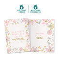 Load image into Gallery viewer, The cover and inside of Tree-Free’s Be Kind card, along with the following text: “6 greeting cards, 6 matching envelopes”
