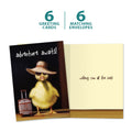 Load image into Gallery viewer, The cover and inside of Tree-Free’s Adventure Awaits card, along with the following text: “6 greeting cards, 6 matching envelopes”
