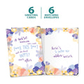 Load image into Gallery viewer, The cover and inside of Tree-Free’s Wise Woman card, along with the following text: “6 greeting cards, 6 matching envelopes”
