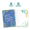 Load image into Gallery viewer, The cover and inside of Tree-Free’s Favorite Person Floral card, along with the following text: “6 greeting cards, 6 matching envelopes”
