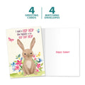 Load image into Gallery viewer, The cover and inside of Tree-Free’s Hip Hip Hop card, along with the following text: “4 greeting cards, 4 matching envelopes”
