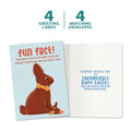 Load image into Gallery viewer, The cover and inside of Tree-Free’s Largest Bunny Fun Fact card, along with the following text: “4 greeting cards, 4 matching envelopes”
