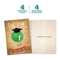 Load image into Gallery viewer, The cover and inside of Tree-Free’s Yippea card, along with the following text: “4 greeting cards, 4 matching envelopes”
