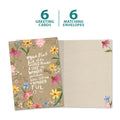Load image into Gallery viewer, The cover and inside of Tree-Free’s Wonderful Secret card, along with the following text: “6 greeting cards, 6 matching envelopes”
