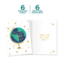 Load image into Gallery viewer, The cover and inside of Tree-Free’s The World Needs card, along with the following text: “6 greeting cards, 6 matching envelopes”
