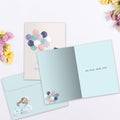 Load image into Gallery viewer, The inside of Tree-Free’s Miss You card, with the cover and envelope in the background.
