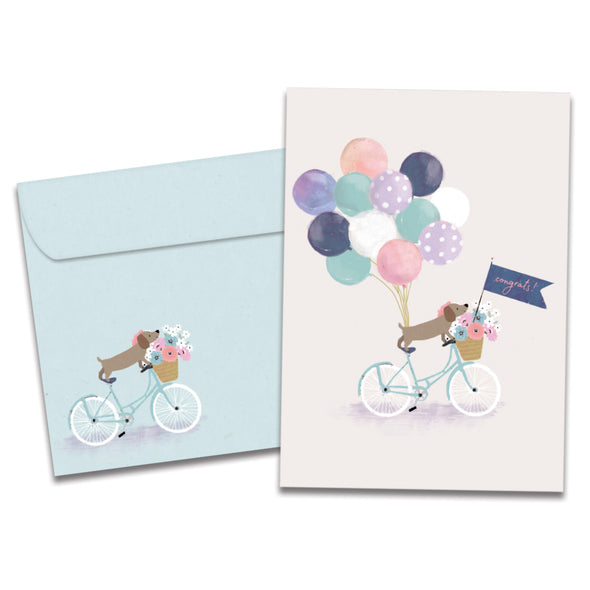 The cover of Tree-Free's Miss You card, along with its matching envelope.