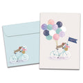 Load image into Gallery viewer, The cover of Tree-Free&#39;s Miss You card, along with its matching envelope.
