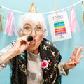 Load image into Gallery viewer, Lifestyle image(s) featuring Tree-Free’s Celebrating 90 card
