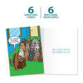 Load image into Gallery viewer, The cover and inside of Tree-Free’s Another Year Licked card, along with the following text: “6 greeting cards, 6 matching envelopes”
