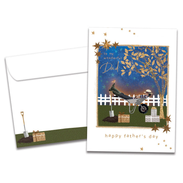 The cover of Tree-Free's Relax Today card, along with its matching envelope.