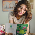 Load image into Gallery viewer, Lifestyle image(s) featuring Tree-Free’s Leap for Joy card
