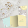 Load image into Gallery viewer, The inside of Tree-Free’s A Little Blessing card, with the cover and envelope in the background.
