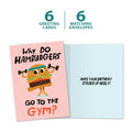 Load image into Gallery viewer, The cover and inside of Tree-Free’s Better Buns card, along with the following text: “6 greeting cards, 6 matching envelopes”
