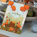 Load image into Gallery viewer, Lifestyle image(s) featuring Tree-Free’s Grateful Foxes card
