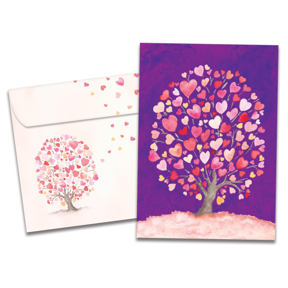 Heart Tree Greeting Card 4 Pack – Tree-Free Greetings
