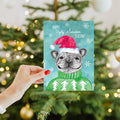 Load image into Gallery viewer, Boho Puppy Holiday 10 ct Holiday Greeting Card Set
