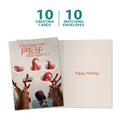 Load image into Gallery viewer, Whack An Elf 10 ct Holiday Greeting Card Set
