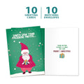 Load image into Gallery viewer, Santa Facebook 10 ct Christmas Greeting Card Set

