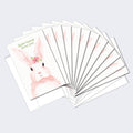 Load image into Gallery viewer, Pink Bunny 12 Pack Notecards
