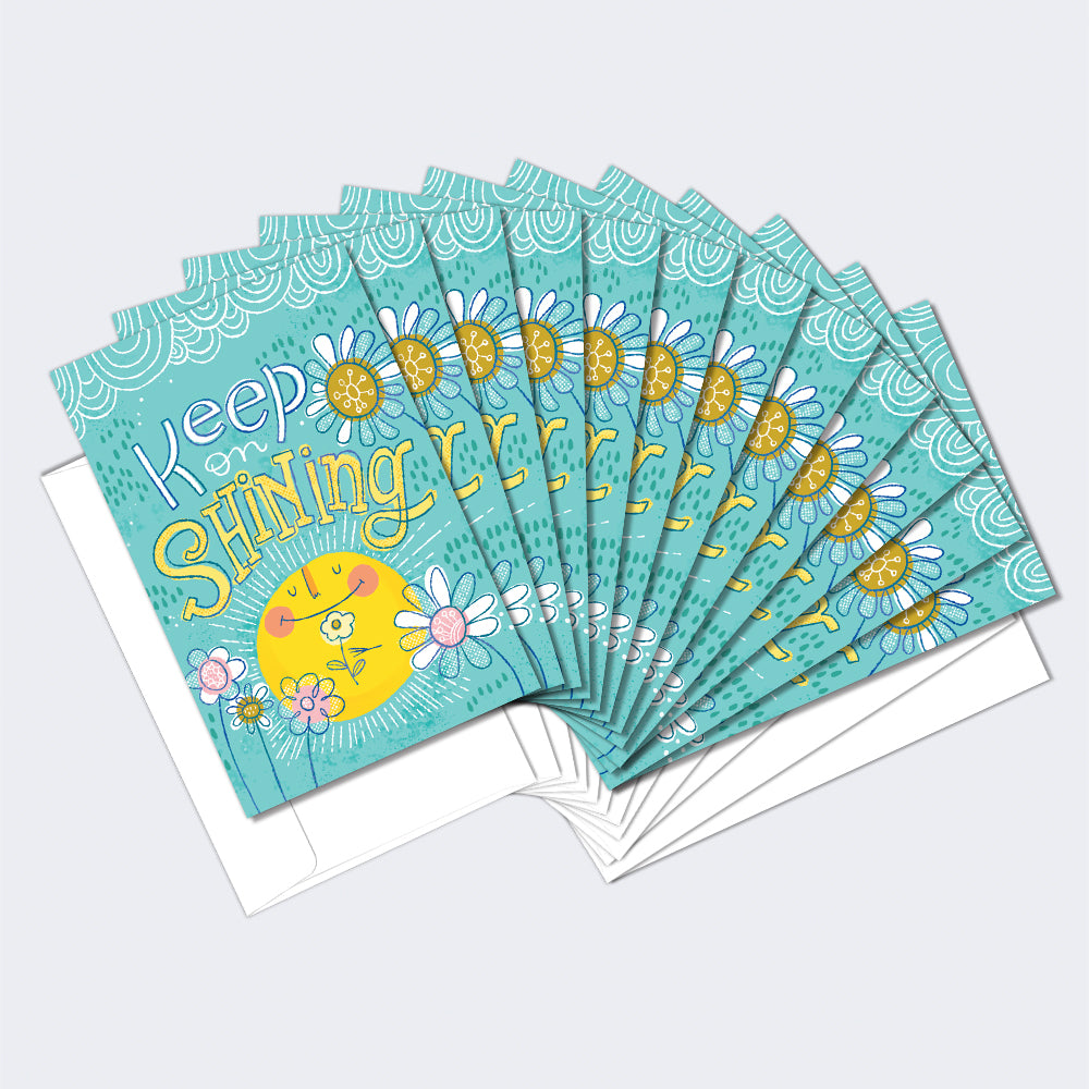 Keep On Shining 12 Pack Notecards