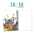 Load image into Gallery viewer, White Tiger Flowers 12 Pack Notecards

