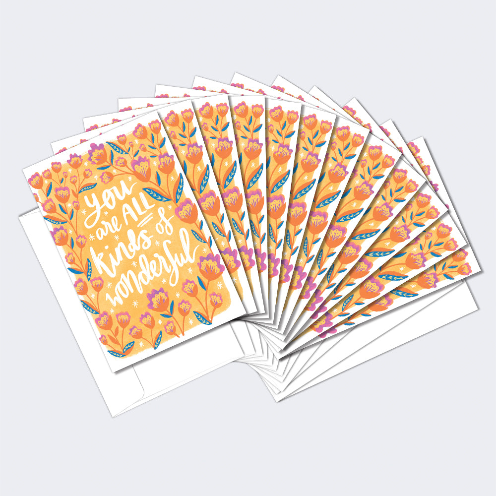 All Kinds of Wonderful 12 Pack Notecards