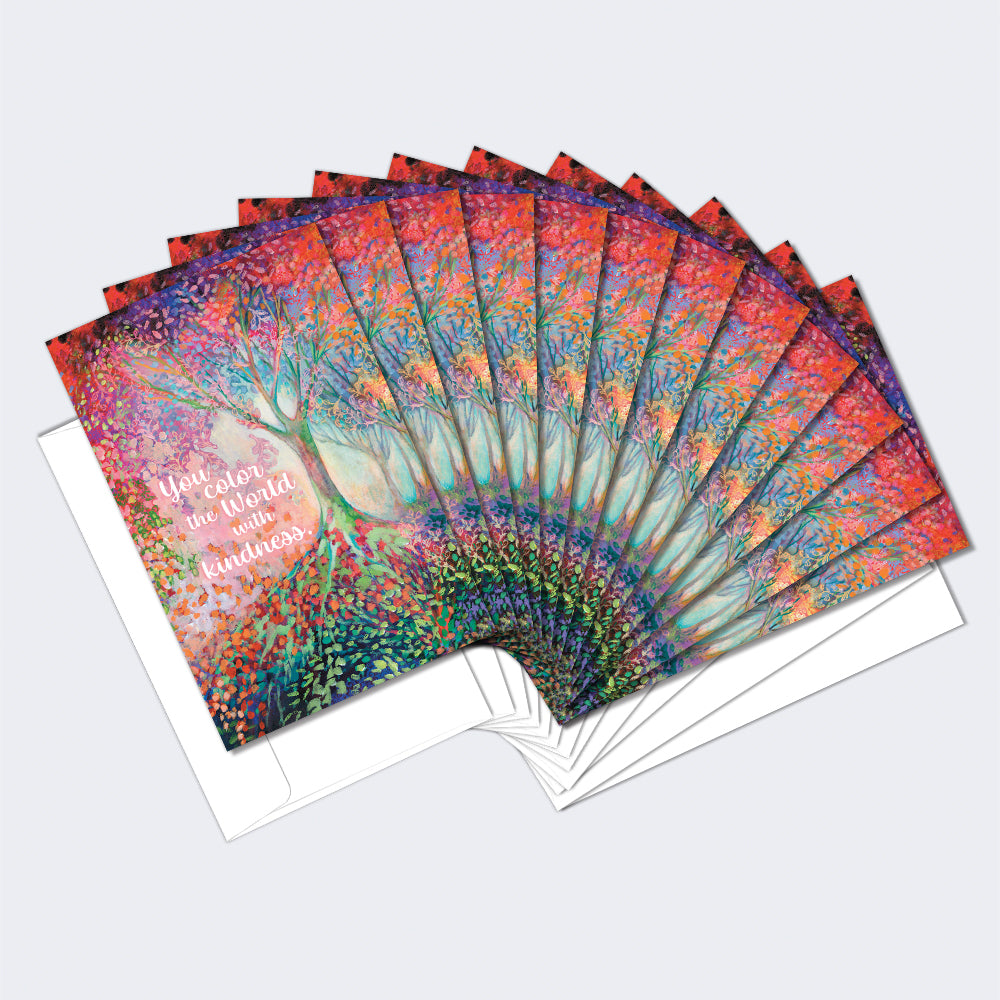 Colorful Kindness 12 Pack Notecards