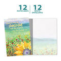 Load image into Gallery viewer, Delight Sunflower 12 Pack Notecards
