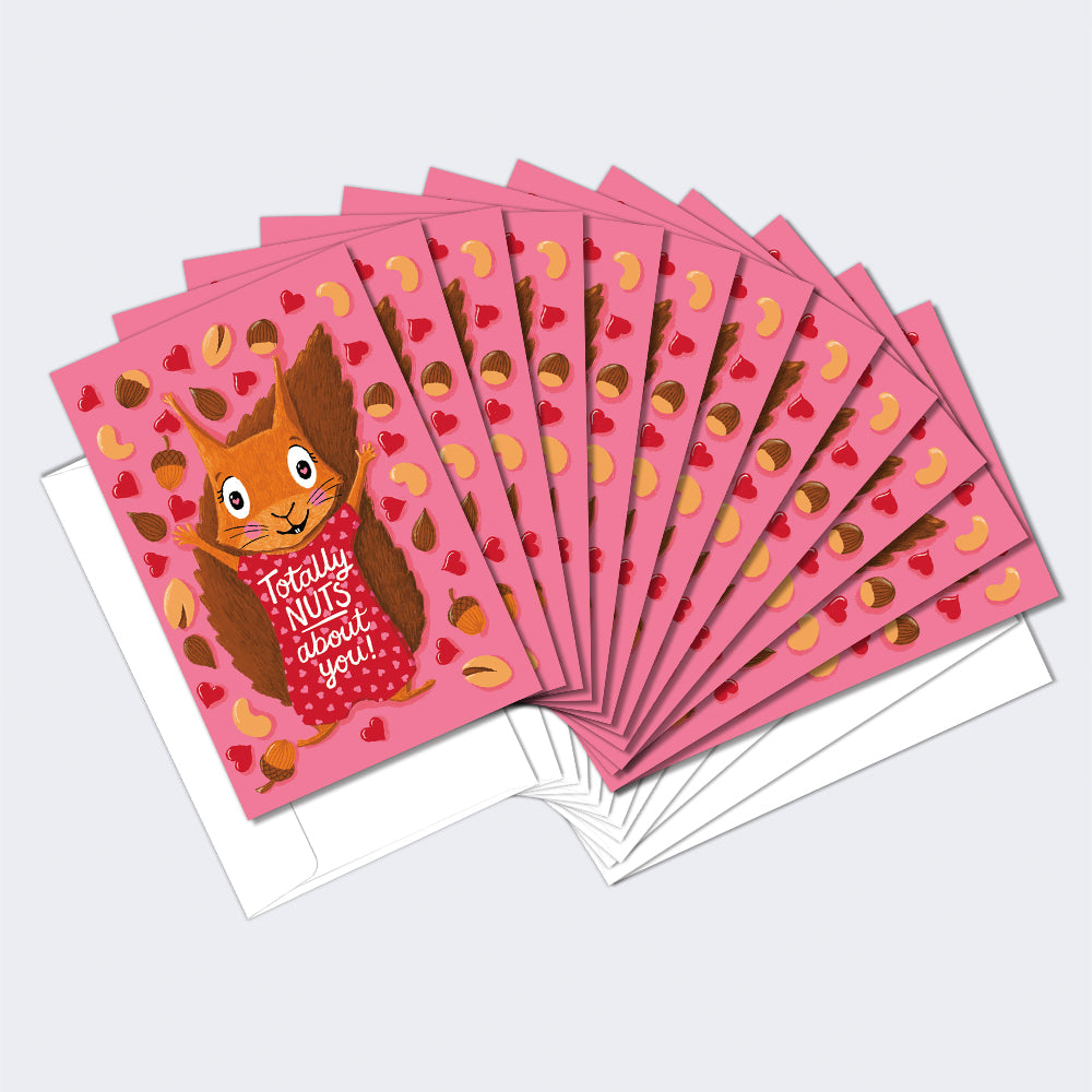 Squirrel Nuts 12 Pack Notecards