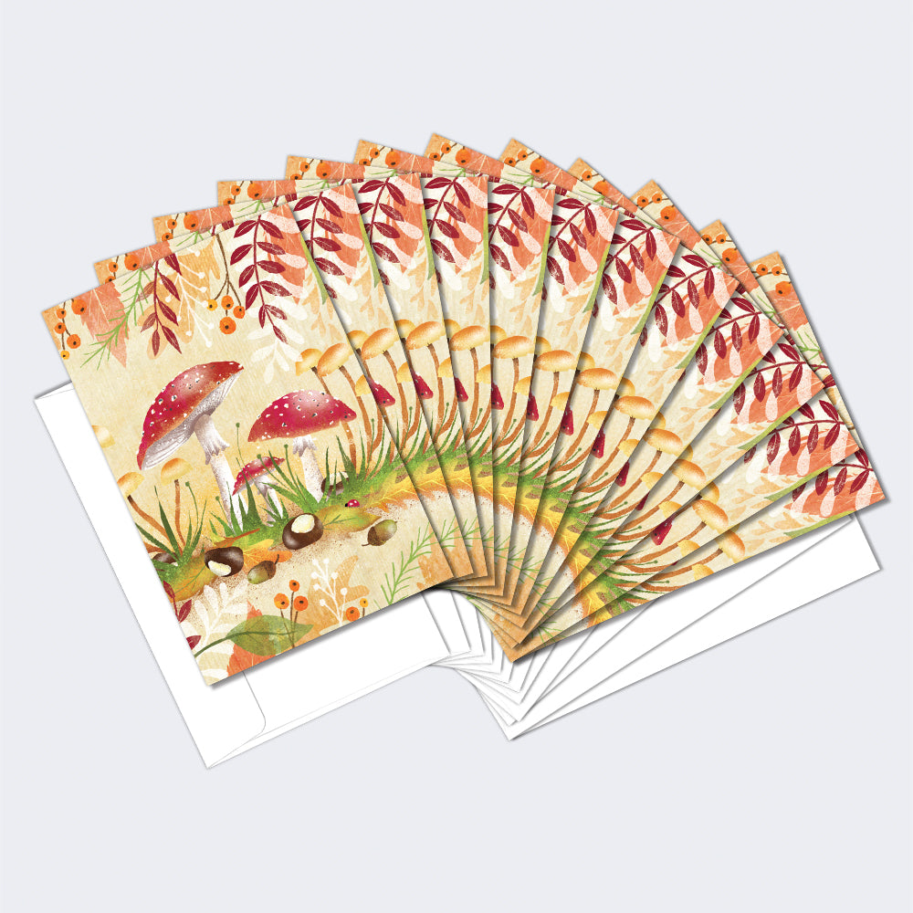 Mushroom Forest 12 Pack Notecards