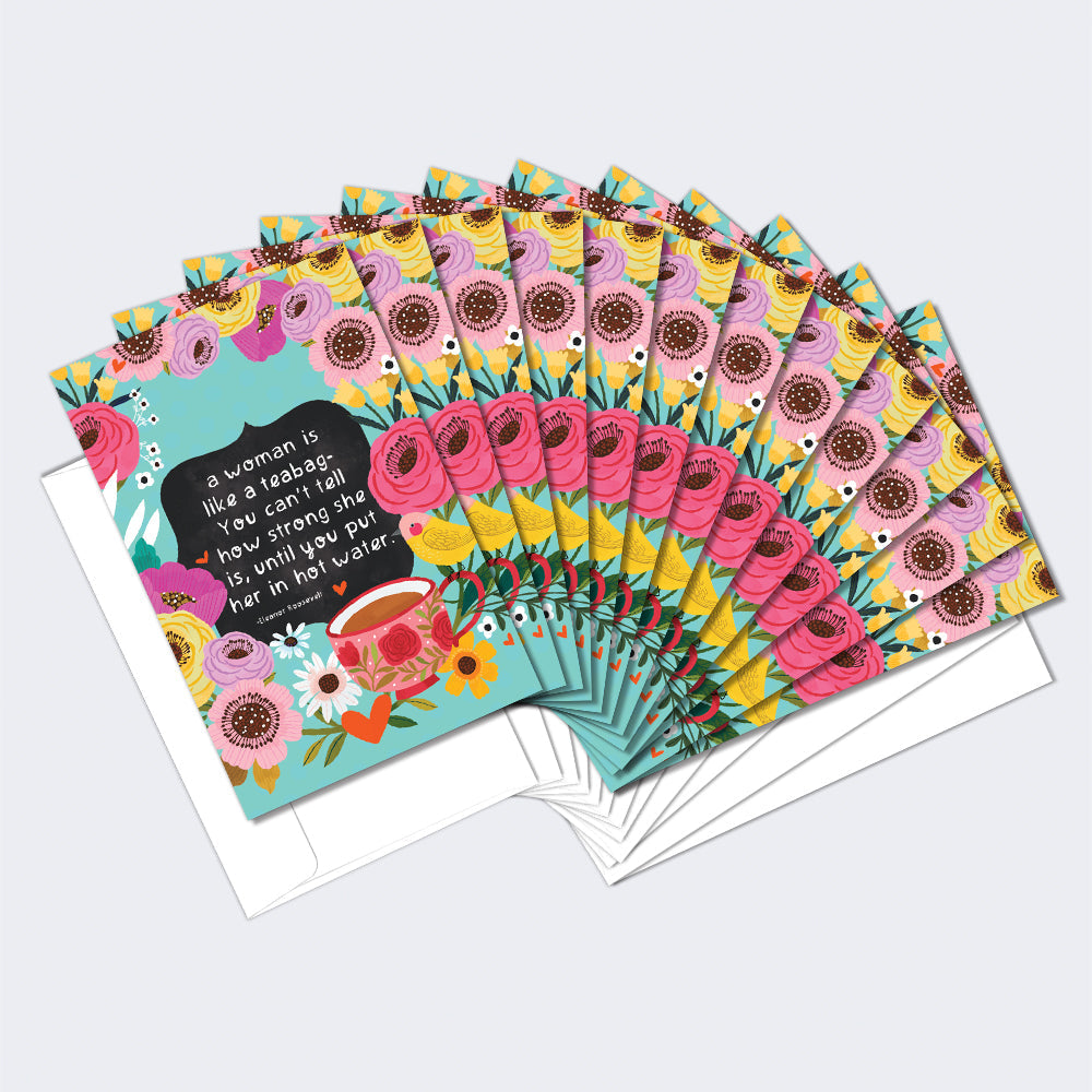 Woman Tea 12 Pack Notecards