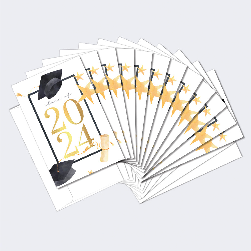 2024 Congrats Diploma 12 Pack Notecards