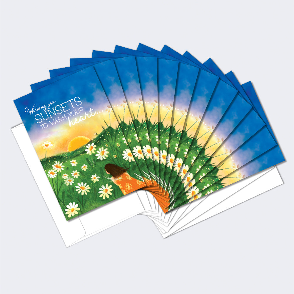 Sunset Wish 12 Pack Notecards