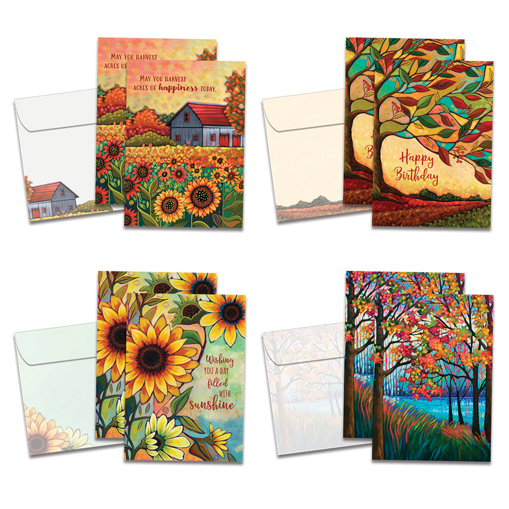 Colorful Wishes Birthday 8 Pack – Tree-Free Greetings