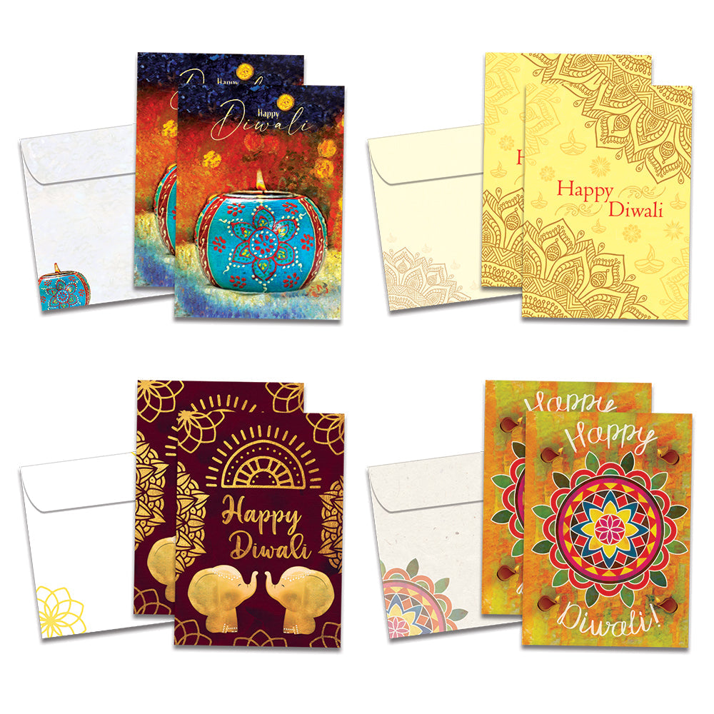 Diwali Lights 8 Pack Assortment