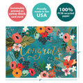 Load image into Gallery viewer, Congrats Flowers Vibrant Single Card
