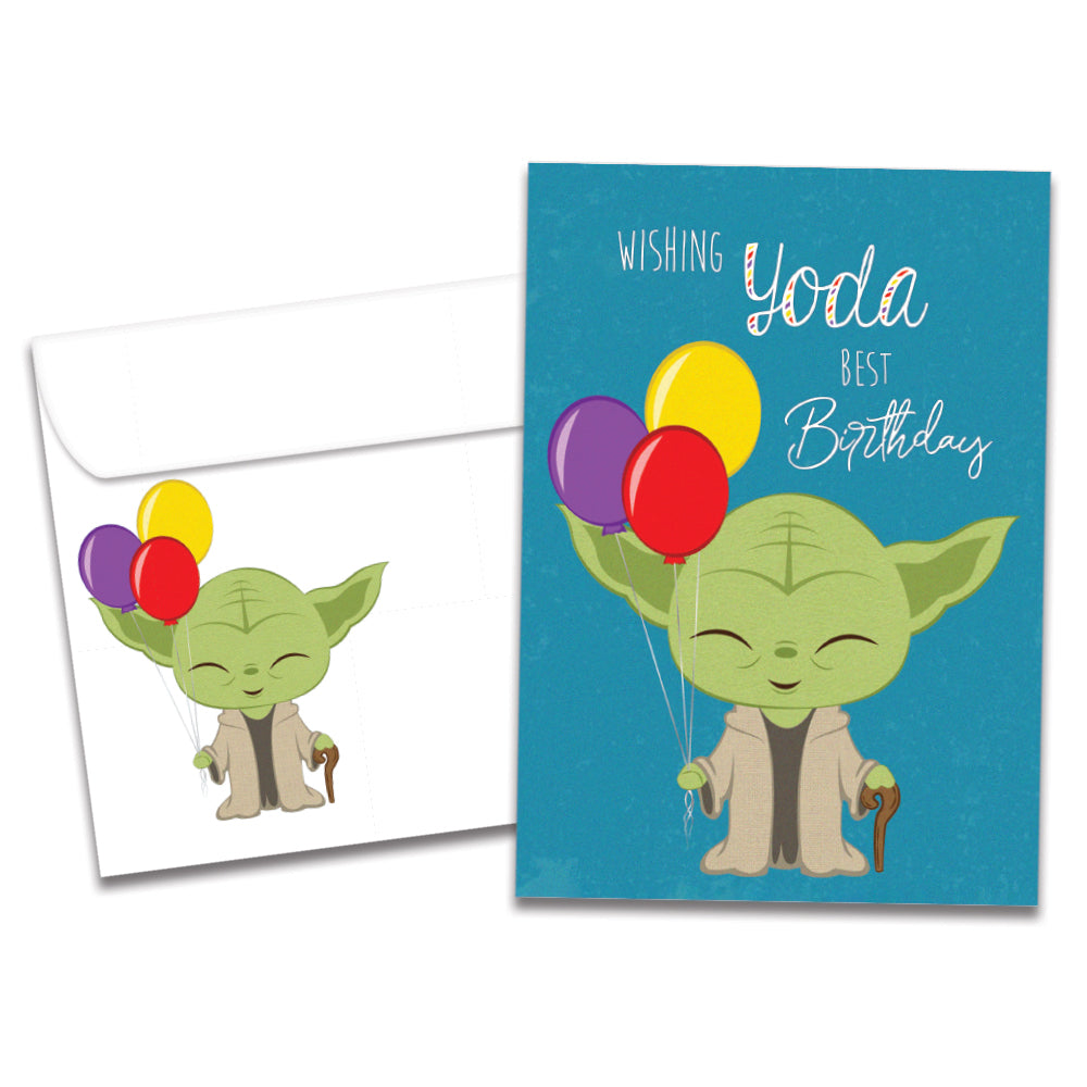 Yoda Best Birthday Single Card