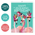 Load image into Gallery viewer, Flocking Birthday Single Card
