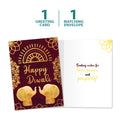 Load image into Gallery viewer, Gold Elephants Diwali Single Card
