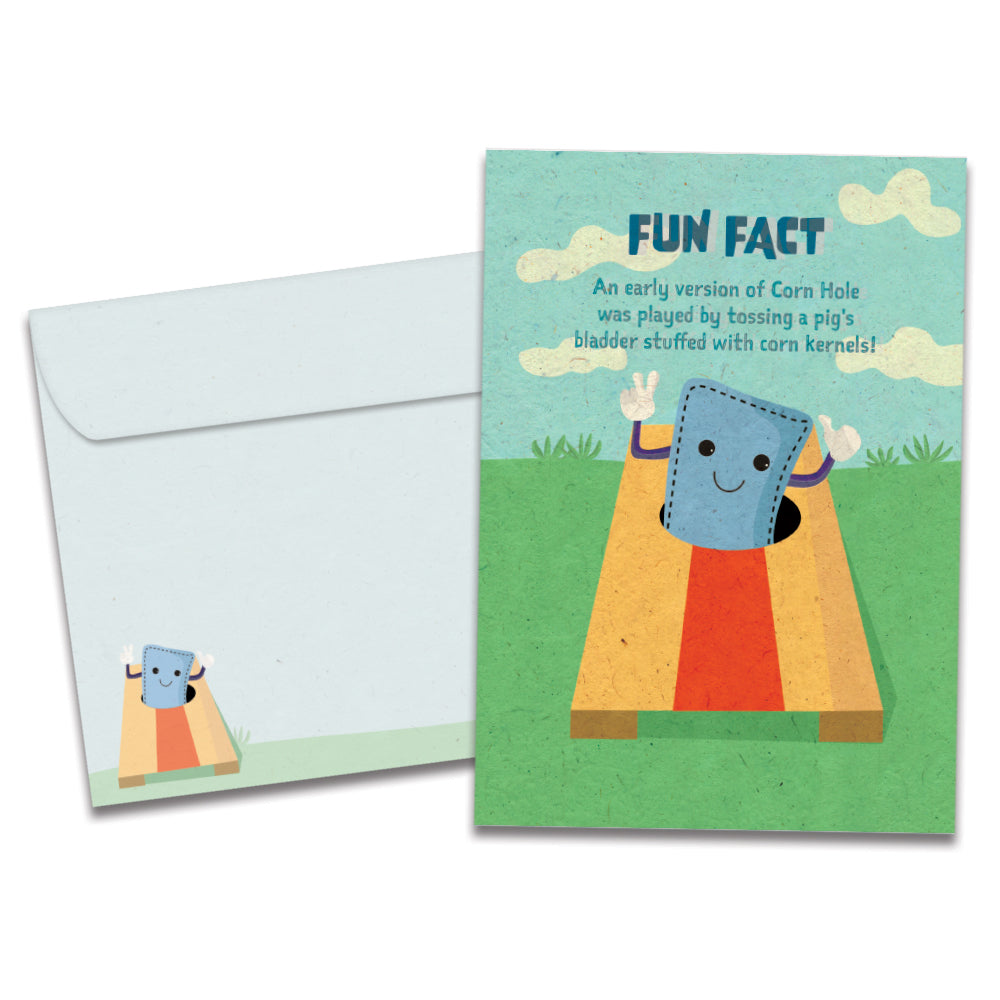 Corn Hole Fun Fact Card