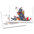 Load image into Gallery viewer, Cat Bird Christmas Single Card
