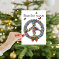 Load image into Gallery viewer, Peace Wreath Single Card
