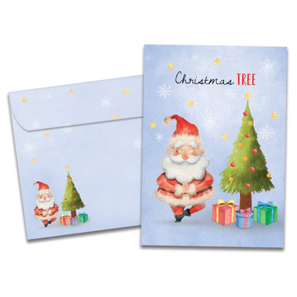 Christmas Tree Pose Single Card